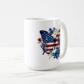 Mug Papillon, Fleurs, Fête de l'Indépendance (Devant droit)