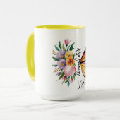 Mug Papillon floral (Devant gauche)