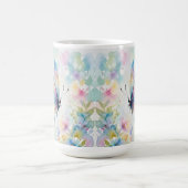 Mug Papillon Floral Aquarelle Coloré (Centre)