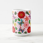 Mug Papillon floral de jardin printanier moderne  (Centre)