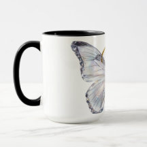 Papillon Floral Élégant Lettre B - Monogramme Arti