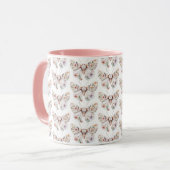 Mug Papillon floral Fleur sauvage Boho (Devant gauche)