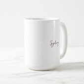 Mug Papillon floral Maman personnalisée (Devant droit)