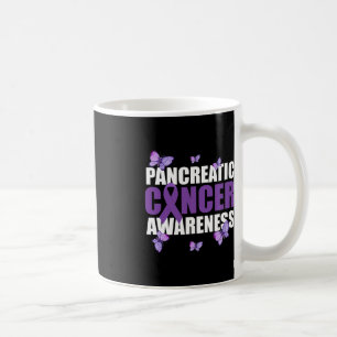 Mug Papillon guerrier violet ruban cancer pancréatique