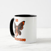 Mug Papillon/Guerrière...MS (Devant gauche)