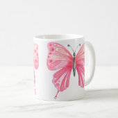 Mug Papillon illustré à la main (Devant droit)