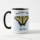 Mug Papillon jaune du sud-ouest Personnalisé (Gauche)