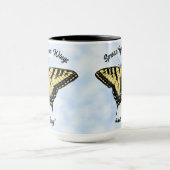 Mug Papillon jaune du sud-ouest Personnalisé (Centre)