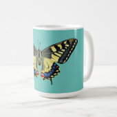 Mug Papillon jaune et noir (Devant droit)