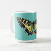 Mug Papillon jaune et noir (Devant gauche)