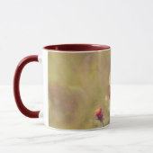 Mug Papillon jaune lors d'une Coupe d'Art Rouge Rose M (Gauche)