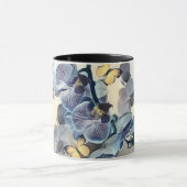 Mug Papillon jaune orchidée violet (Centre)