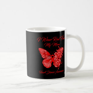 Mug Papillon Je Porte Du Rouge Pour Ma Mère Sensibilis