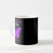 Mug Papillon Je Porte Violet Pour Ma Mère Épilepsie (Devant gauche)