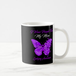 Mug Papillon Je Porte Violet Pour Ma Mère Épilepsie