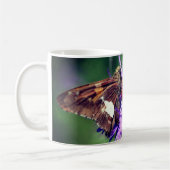 Mug Papillon Lady Peint Sur Fleur Aster Sauvage (Gauche)