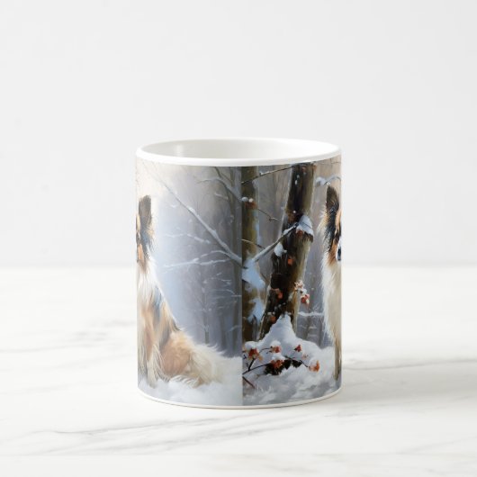 Mug Papillon Laisser neiger Noël (Centre)
