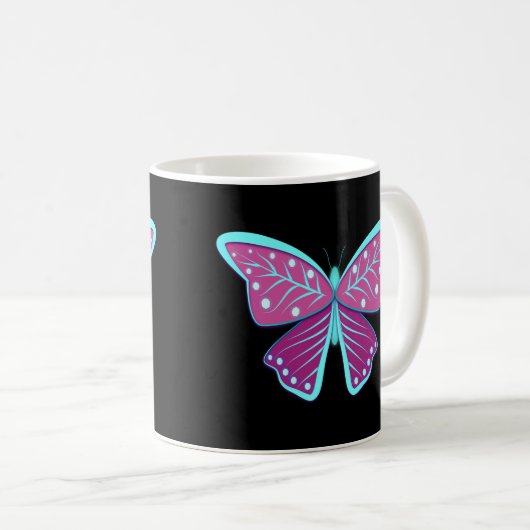 Mug Papillon lunaire (Devant droit)