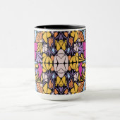 Mug Papillon Magenta En Botanique (Centre)