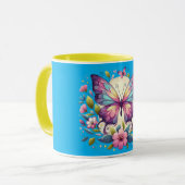 Mug Papillon mignon et coloré (Devant gauche)