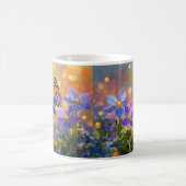 Mug Papillon minuscule sur les Fleurs sauvages au leve (Centre)