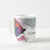 Mug Papillon Monarque Arc-en-Ciel Original Fantastique (Devant gauche)