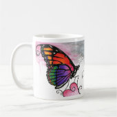 Mug Papillon Monarque Arc-en-Ciel Original Fantastique (Gauche)