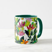 Mug Papillon Monarque Art Original Création Main Natur (Devant droit)