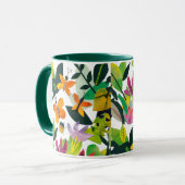 Mug Papillon Monarque Art Original Création Main Natur (Devant gauche)