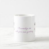 Mug Papillon monarque avec fleur de cone pourpre (Centre)