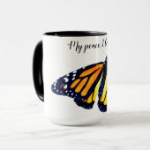 Mug Papillon Monarque de la Paix de Jésus (Devant gauche)