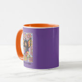 Mug Papillon monarque Fée Purple Floral (Devant gauche)
