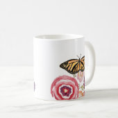 Mug Papillon Monarque Jardin Peinture Insecte (Devant droit)