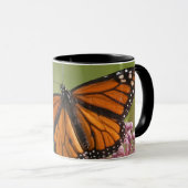 Mug Papillon monarque mâle sur Asclépiade incarnate (Devant droit)