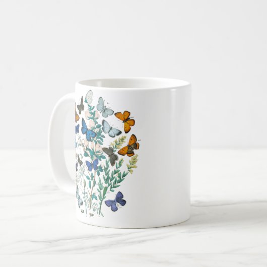 Mug Papillon Monarque - Papillons esthétiques (Devant gauche)