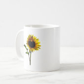 Mug Papillon monarque sur tournesol (Devant gauche)