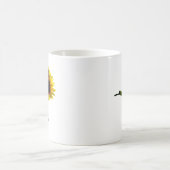 Mug Papillon monarque sur tournesol (Centre)