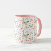 Mug Papillon Motif Aquarelle (Devant droit)