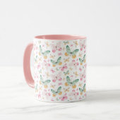 Mug Papillon Motif Aquarelle (Devant gauche)
