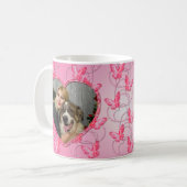 Mug Papillon Motif rose coeur pour toute occasion (Devant gauche)