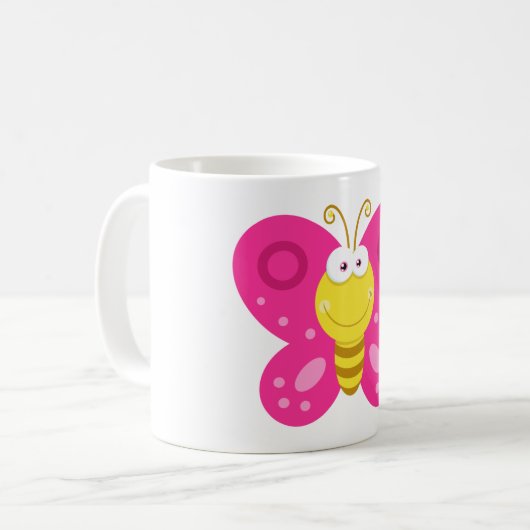 Mug Papillon mou (Devant gauche)