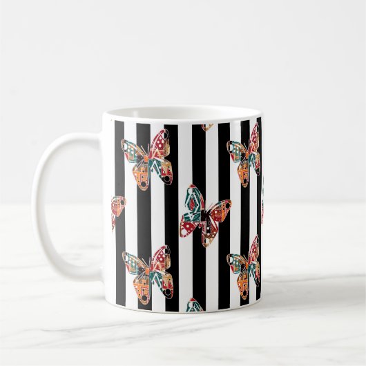 Mug Papillon multicolore (Gauche)