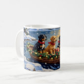 Mug Papillon Noël Bateau Fêtes (Devant gauche)