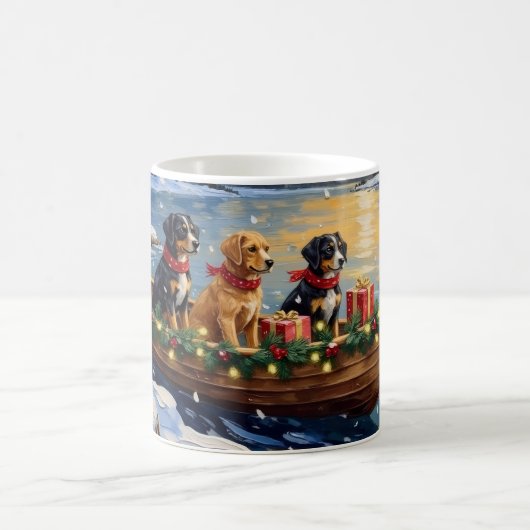 Mug Papillon Noël Bateau Fêtes (Centre)