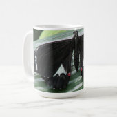 Mug Papillon noir et blanc (Devant gauche)