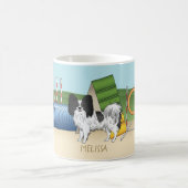 Mug Papillon Noir Et Blanc Avec Équipement D'Agilité (Centre)