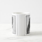 Mug Papillon noir et blanc Dessin de Glenda Harlan (Centre)
