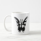 Mug Papillon noir et blanc Luna Moth (Gauche)