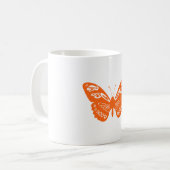 Mug Papillon orange (Devant gauche)