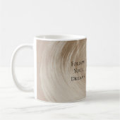 Mug Papillon orange crème brun tourbillon (Gauche)